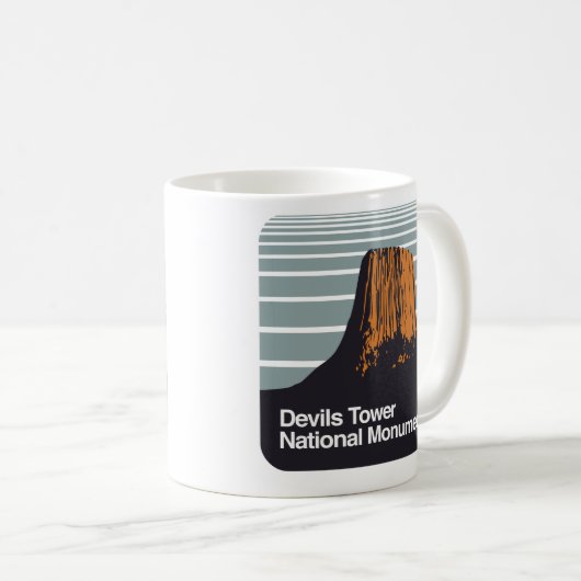 悪魔タワーの国有記念物 コーヒーマグカップ (正面右)