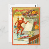 悪魔フルーツランプメニュー ポストカード (正面/裏面)