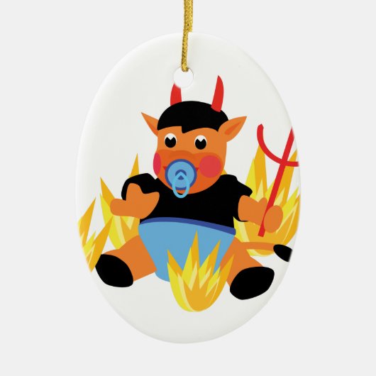 悪魔ベビー セラミックオーナメント (正面)