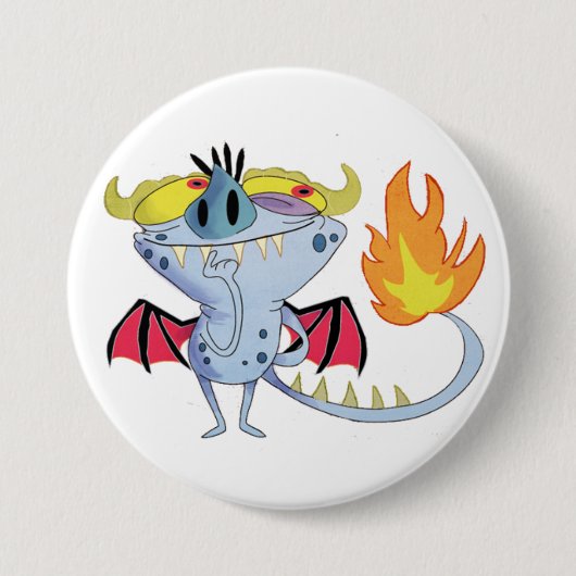 悪魔ボタン 缶バッジ (正面)