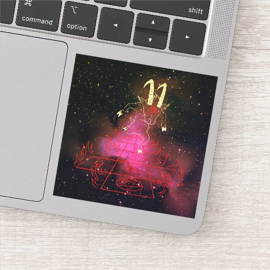 悪魔ヤギ遊のサタン恋人へのハロウィーンギフト シール (詳細)