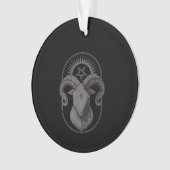 悪魔ヤギPentagram Baphometサタンオカルトサタン オーナメント (正面)