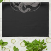 悪魔ヤギPentagram Baphometサタンオカルトサタン キッチンタオル (折り畳み)