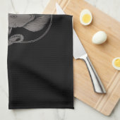 悪魔ヤギPentagram Baphometサタンオカルトサタン キッチンタオル (四つ折り)