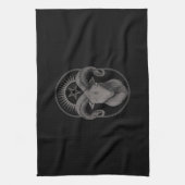 悪魔ヤギPentagram Baphometサタンオカルトサタン キッチンタオル (縦)