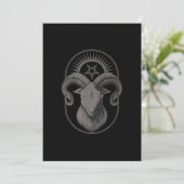 悪魔ヤギPentagram Baphometサタンオカルトサタン シーズンカード (スタンド正面)