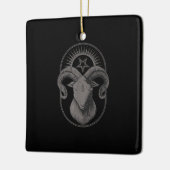 悪魔ヤギPentagram Baphometサタンオカルトサタン セラミックオーナメント (左)