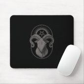 悪魔ヤギPentagram Baphometサタンオカルトサタン マウスパッド (マウス)