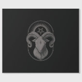 悪魔ヤギPentagram Baphometサタンオカルトサタン ラッピングペーパー (フラット)