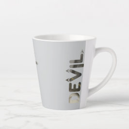 悪魔ラテマググ抽象芸術インテリアデコールブラック カフェラテマグ