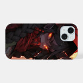 悪魔少女アニメ iPhone 15ケース (裏面横)