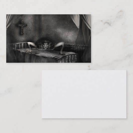 悪魔払いの祈祷師のカスタマイズ可能なハロウィンの名刺 名刺 (正面/裏面)