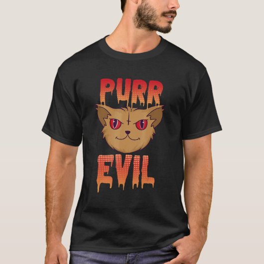悪魔猫ルシプー Tシャツ (正面)
