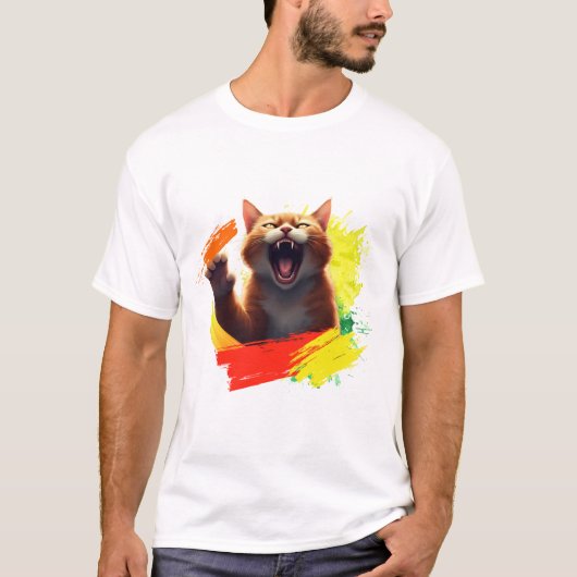 悪魔猫 Tシャツ (正面)