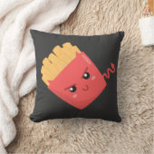 悪魔的かわいいフライドポテト クッション (ブランケット)