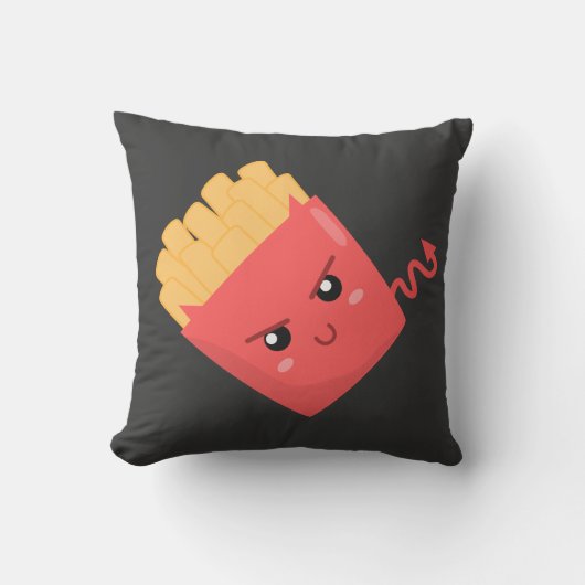 悪魔的かわいいフライドポテト クッション (正面)