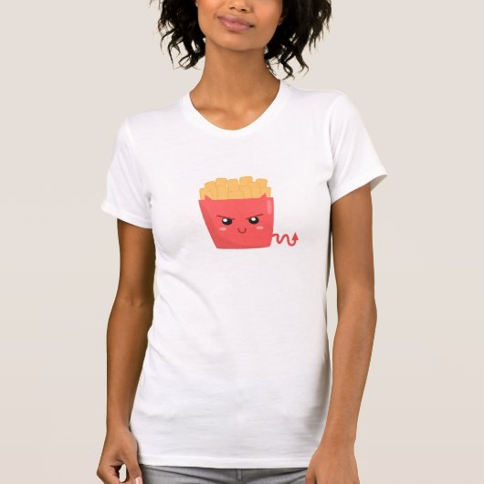 悪魔的かわいいフレンチフライ Tシャツ (正面)