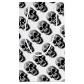 悪魔的で邪悪なスカルのデザイン スモールペーパーバッグ (裏面)