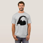 悪魔的なヤギのワイシャツ Tシャツ (正面フル)