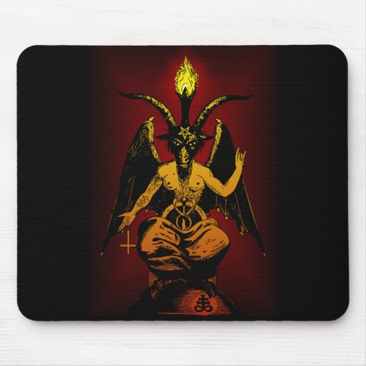 悪魔的なヤギのmousepad マウスパッド (正面)