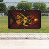 悪魔的なヤギ3' x5の旗-屋外の質 横断幕 (インサイチュ)