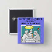 悪魔的な医者/外科医の冗談 缶バッジ (正面&裏面)