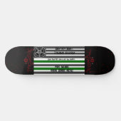 悪魔的な旗、brazenbull、brazenbull、血、血 スケートボード (横)