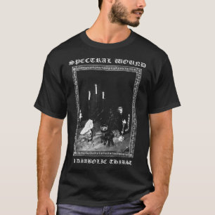 悪魔的な渇きを帯びたクラシックTシャツをスペクトルで巻いた Tシャツ