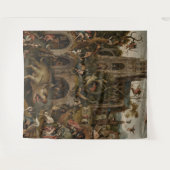 悪魔的な風景の中のブカバク タペストリー (正面(横))