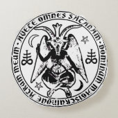 悪魔的なBaphomet ラウンドクッション (裏面)