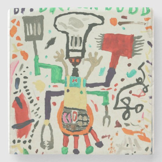 悪魔的なGrillmasterのコースター ストーンコースター (正面)