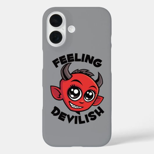 悪魔的に可愛い微笑む悪魔 Case-Mate iPhoneケース (裏面)
