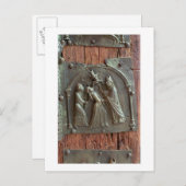 悪魔祓い、右扉のパネル、12世紀 ポストカード (正面/裏面)