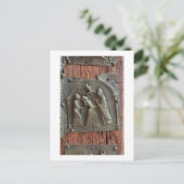 悪魔祓い、右扉のパネル、12世紀 ポストカード (スタンド正面)