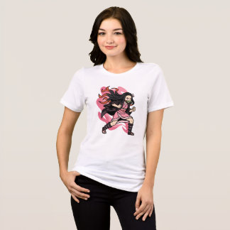 悪魔覚醒ねずこ - スタイリッシュなアニメアクションアート トライブレンドＴシャツ