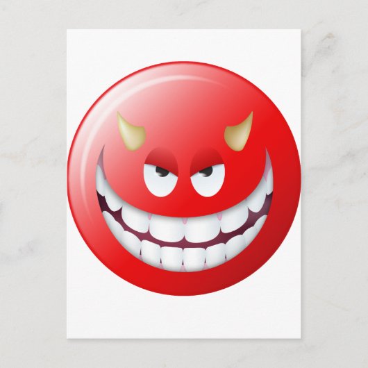 悪魔顔2 ポストカード (正面)