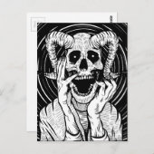 悪魔顔 ポストカード (正面/裏面)