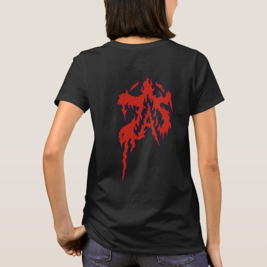 悪魔風 女性用Tシャツ Tシャツ (裏面)