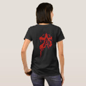 悪魔風 女性用Tシャツ Tシャツ (裏面フル)