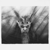悪魔3 フリースブランケット (正面(横))