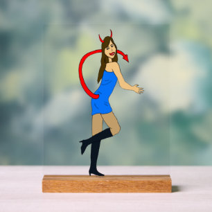 悪魔 アクリルサイン