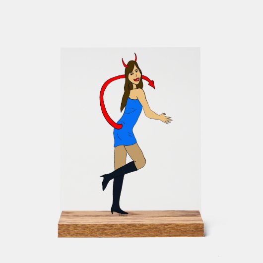 悪魔 アクリルサイン (正面)