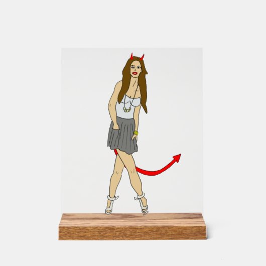 悪魔 アクリルサイン (正面)