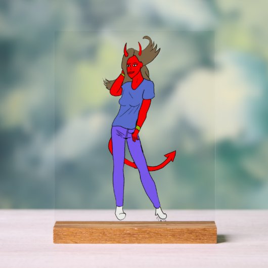 悪魔 アクリルサイン (ニュートラル)