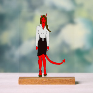 悪魔 アクリルサイン