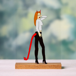 悪魔 アクリルサイン