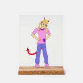 悪魔 アクリルサイン (正面)