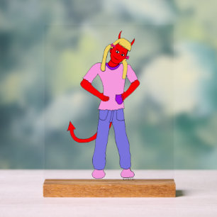 悪魔 アクリルサイン