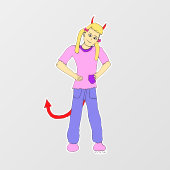 悪魔 ウィンドウサイン (シート)