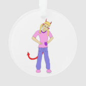 悪魔 オーナメント (裏面)